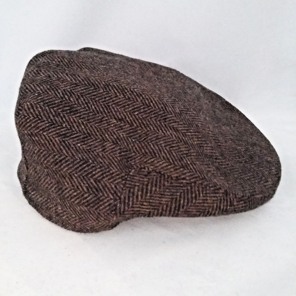 Headchange Men's Large Brown 100% Wool Newsboy Cap